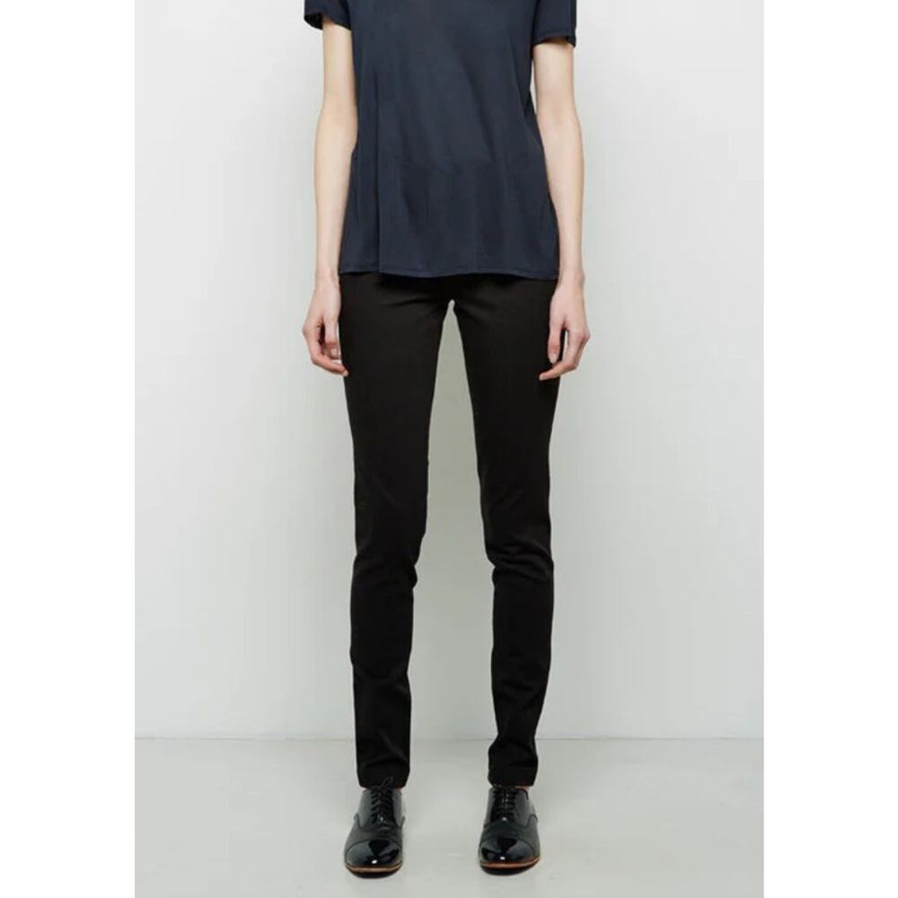 The Row Denim Legging Black Stretch Twill Pull-On Jeans Pants Medium NWT